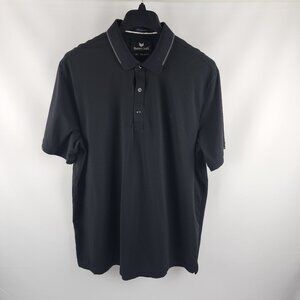 Buttercloth Shirt Mens 2XL Black Regular Fit Icy Cotton S/S Polo